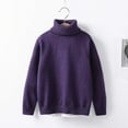 thumbnail image 1 of Spazoro Kids Girls Boys Sweaters, Crew Neck Long Sleeve Casual Thickening Warm Shirts for Child Girls Purple Size 120 5 T, 1 of 3