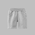 thumbnail image 1 of Spazoro Kids Girls Casual Shorts, Homewear Elastic Waist Summer Solid Color Comfortable Fit Pants for Child Girls Boys Gray Size 4 T, 1 of 3