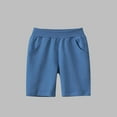 thumbnail image 1 of Spazoro Kids Girls Casual Shorts, Solid Color Homewear Elastic Waist Summer Comfortable Fit Pants for Child Girls Boys Blue Size 6 T, 1 of 3