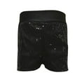 thumbnail image 1 of Spazoro Kids Girls Casual Shorts, Solid Color Perform Versatile Homewear Summer Comfortable Fit Pants for Child Girls Boys Black Size 7-8T, 1 of 4