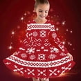 thumbnail image 1 of Spazoro Kids Girls Dress, Fall Winter Fashion Christmas Long Sleeve Dresses for Childs Girls Red Size 7 T, 1 of 5