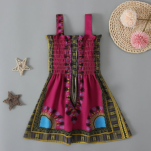 Spazoro Kids Girls Dress, Halter Sleeveless Cotton Peplum Fashion Fall Winter Dresses for Childs Girls Purple Size 5-6T