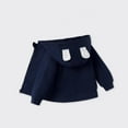 thumbnail image 1 of Spazoro Kids Girls Jackets, Fall Winter Zipper Long Sleeve Hooded Cotton Warm Coats for Child Girls Boys Navy Size 5 T, 1 of 7