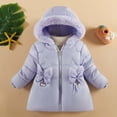 thumbnail image 1 of Spazoro Kids Girls Jackets, Long Sleeve Hooded Fall Winter Zipper Warm Coats for Child Girls Boys Purple Size 12 Months, 1 of 4
