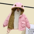 thumbnail image 1 of Spazoro Kids Girls Jackets, Zipper Long Sleeve Fall Winter Hooded Warm Coats for Child Girls Boys Pink Size 1 T, 1 of 7