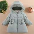 thumbnail image 1 of Spazoro Kids Girls Jackets, Zipper Long Sleeve Hooded Fall Winter Warm Coats for Child Girls Boys Light Blue Size 2 T, 1 of 4