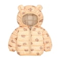 thumbnail image 1 of Spazoro Kids Girls Outwear Jackets, Warm Cute Winter Hooded Zipper Coats for Girls Khaki Size 3 T, 1 of 2