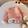 thumbnail image 1 of Spazoro Kids Girls Pullover Shirts Tee, Spring and Summer Fashion Long Sleeve Round Neck Solid Color Casual Tops for Child Girls Pink Size 9-10T, 1 of 5