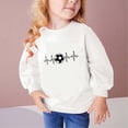 thumbnail image 1 of Spazoro Kids Girls Pullover Shirts Tee, Long Sleeve Solid Color Fashion Spring and Summer Round Neck Casual Tops for Child Girls White Size 9 T, 1 of 4