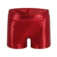 thumbnail image 1 of Spazoro Kids Girls Sport Shorts, Activewear Solid Color Summer Hot Stamping Comfortable Fit Pants for Child Girls Boys Red Size 4 T, 1 of 3