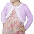 thumbnail image 1 of Spazoro Kids Girls Sweaters, Fall Winter Button Down Cotton Long Sleeve Solid Color Cardigan for Child Girls Purple Size 5 T, 1 of 9