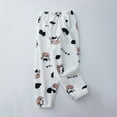 thumbnail image 1 of Spazoro Kids Girls Sweatpants, Casual Fall Winter Loose Warm Printed Pants for Toddler Girls White Size 8 T, 1 of 3