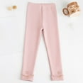 thumbnail image 1 of Spazoro Kids Girls Sweatpants, Solid Color Cotton Warm Fall Winter Casual Leggings for Toddler Girls Pink Size 8 T, 1 of 3