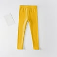 thumbnail image 1 of Spazoro Kids Girls Sweatpants, Solid Color Skinny Warm Fall Winter Casual Leggings for Toddler Girls Yellow Size 9 T, 1 of 4