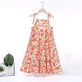 thumbnail image 1 of Spazoro Little & Big Girls A-Line Dress, Sleeveless Crew Neck 2025 New Style Floral Print Summer Dresses for Child Girls Multicolor Size 1-2 T, 1 of 3