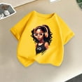 thumbnail image 1 of Spazoro Little & Big Girls Boys T-Shirts Tees, Graphic Crew Neck Casual Short Sleeve Breathable Summer Tops for Kids Unisex Yellow Size 12 T, 1 of 3