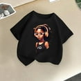 thumbnail image 1 of Spazoro Little & Big Girls Boys T-Shirts Tees, Short Sleeve Casual Crew Neck Graphic Breathable Summer Tops for Kids Unisex Black Size 12 T, 1 of 3