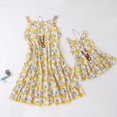 thumbnail image 1 of Spazoro Little & Big Girls Princess Dress, 2025 New Style Crew Neck Floral Print Sleeveless Summer Dresses for Child Girls Beige Size 2-3T, 1 of 9