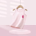 thumbnail image 1 of Spazoro Little and Big Girls Tank Tops Undershirts, Summer Sleeveless Solid Cute Print Breathable 100%Cotton Camisole for Kids Girls Boys White Size 3 T, 1 of 3