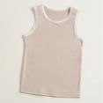 thumbnail image 1 of Spazoro Little Girls Tank Tops Undershirts, Breathable 100%Cotton Sleeveless Summer Solid Camisole for Kids Girls Boys Khaki Size 4 T, 1 of 3
