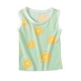 thumbnail image 1 of Spazoro Little Girls Tank Tops Undershirts, Breathable Sleeveless Summer Cute Print Camisole for Kids Girls Boys Green Size 12 Months, 1 of 8