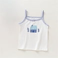 thumbnail image 1 of Spazoro Little Girls Tank Tops Undershirts, Summer Sleeveless Breathable 100%Cotton Cute Print Camisole for Kids Girls Boys White Size 7 T, 1 of 9