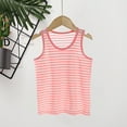 thumbnail image 1 of Spazoro Little and Big Girls Tank Tops Undershirts, Breathable 100%Cotton Striped Summer Sleeveless Camisole for Kids Girls Boys Red Size 11 T, 1 of 3