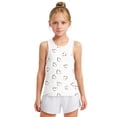thumbnail image 1 of Spazoro Little and Big Girls Tank Tops Undershirts, Breathable Cute Print Sleeveless Summer Camisole for Kids Girls Boys White Size 6 T, 1 of 6
