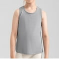 thumbnail image 1 of Spazoro Little and Big Girls Tank Tops Undershirts, Solid Breathable Sleeveless Summer Camisole for Kids Girls Boys Gray Size 9-10T, 1 of 4