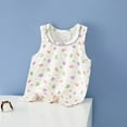 thumbnail image 1 of Spazoro Little and Big Girls Tank Tops Undershirts, Summer Breathable 100%Cotton Sleeveless Cute Print Camisole for Kids Girls Boys White Size 5 T, 1 of 3