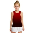 thumbnail image 1 of Spazoro Little and Big Girls Tank Tops Undershirts, Summer Sleeveless Gradient Color Breathable Camisole for Kids Girls Boys Red Size 8 T, 1 of 6
