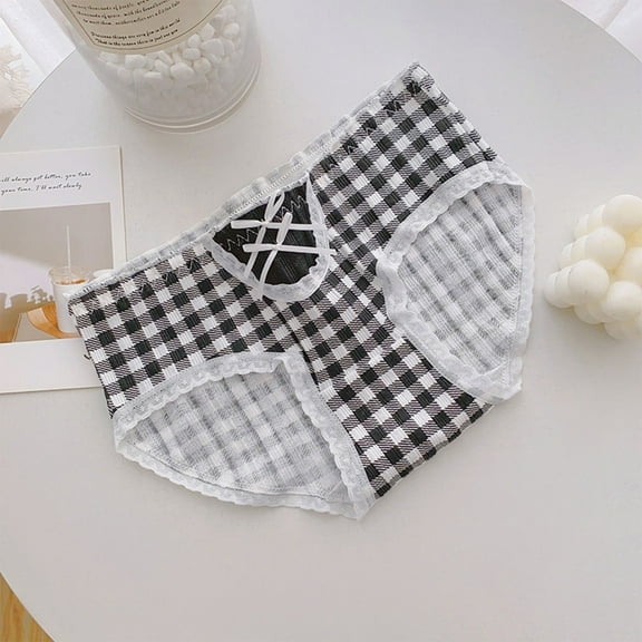 Spazoro Teen Girls Briefs, Cotton Soft & Comfy Stretch Printed Underwear Panties for Girl Black Size 9-16 T