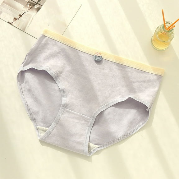 Spazoro Teen Girls Briefs, Soft & Comfy Stretch Cotton Solid Color Underwear Panties for Girl Purple Size 9-16 T