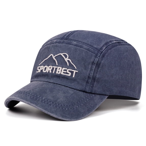 Spazoro Toddler Boys Girls Baseball Cap, Perforated Adjustable Sport Breathable Washed Cotton Hat for Summer Protection Navy