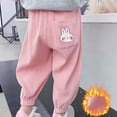 thumbnail image 1 of Spazoro Toddler Boys Sweatpants, Warm Spring Elastic Waist Cute Print Loose Joggers for Child Boys Pink Size 100/3T, 1 of 5