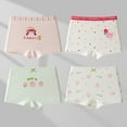 thumbnail image 1 of Spazoro Toddler Girls Boxer Briefs, Cotton 4-Pack Cartoon Soft & Comfy Underwear Panties for Girl White Size 1.5-16T, 1 of 3