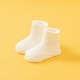 thumbnail image 1 of Spazoro Toddler Girls Boys Floor Walking Socks, Breathable Comfortable Warm Cotton Mid Tube Socks for Child Kids Girls White Size S/0 T, 1 of 4