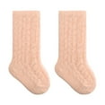 thumbnail image 1 of Spazoro Toddler Girls Boys Socks, Thickening Cotton Warm Comfortable High Tube Socks for Child Kids Girls Pink Size 1 T, 1 of 3