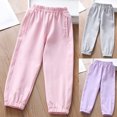 thumbnail image 1 of Spazoro Toddler Girls Boys Sweatpants, Long Sleeve Elastic Waist Baggy Solid Casual Jogger for Sports Gray Size 4-5T, 1 of 7