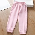 thumbnail image 1 of Spazoro Toddler Girls Boys Sweatpants, Long Sleeve Elastic Waist Solid Baggy Casual Jogger for Sports Pink Size 4-5T, 1 of 8