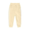 thumbnail image 1 of Spazoro Toddler Girls Boys Sweatpants, Long Sleeve Solid Elastic Waist Baggy Casual Jogger for Sports Beige Size 8-9 T, 1 of 7
