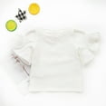 thumbnail image 1 of Spazoro Toddler Girls Boys T-Shirts Tees, Solid Casual Cold Sleeve Crew Neck Breathable Summer Tops for Kids Unisex White Size 6 Months, 1 of 7