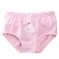 thumbnail image 1 of Spazoro Toddler Girls Briefs, Cotton Soft & Comfy Printed Stretch Underwear Panties for Girl Pink Size 2-13T, 1 of 2