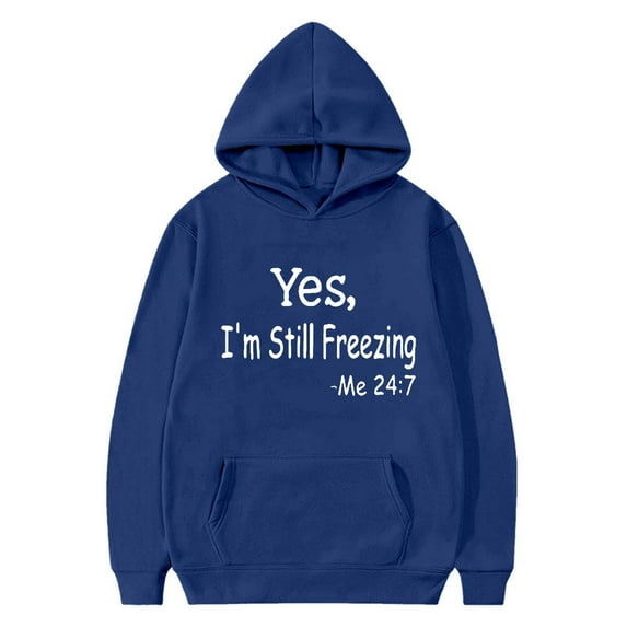 Spazoro Toddler Girls Hooded Sweatshirts, Printed Fashion Soft & Comfy Long Sleeve Fall Winter Tops for Girls Navy Size 3-4T