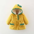 thumbnail image 1 of Spazoro Toddler Girls Jackets, Fall Winter Casual Long Sleeves Warm Cardigans for Kids Girls Yellow Size 80 1 T, 1 of 3