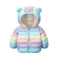 thumbnail image 1 of Spazoro Toddler Girls Jackets, Hooded Zipper Long Sleeve Fall Winter Warm Coats for Child Girls Boys Multicolor Size 5-7 T, 1 of 8