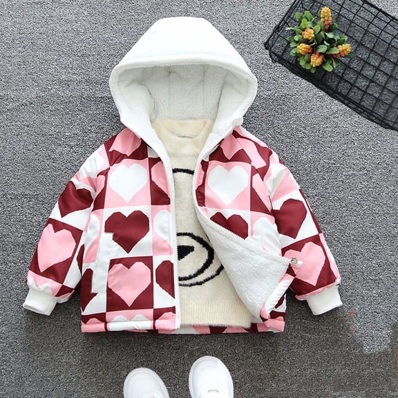 Spazoro Toddler Girls Jackets, Long Sleeves Warm Casual Fall Winter Cardigans for Kids Girls Pink Size 90 9 Months
