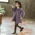 thumbnail image 1 of Spazoro Toddler Girls Jackets, Warm Fall Winter Long Sleeves Casual Cardigans for Kids Girls Purple Size 3 T, 1 of 3