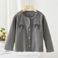 thumbnail image 1 of Spazoro Toddler Girls Jackets, Warm Long Sleeves Casual Fall Winter Cardigans for Kids Girls Gray Size 100/18M, 1 of 3