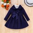 thumbnail image 1 of Spazoro Toddler Girls Jackets, Warm Long Sleeves Fall Winter Casual Cardigans for Kids Girls Dark Blue Size 100/2 T, 1 of 8